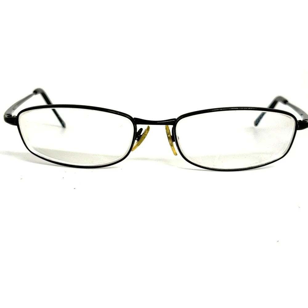 Ray Ban RB 3198 006 Black Oval Metal Sunglasses Frames Made in Italy 55-18